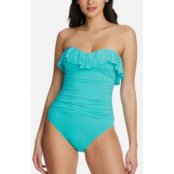 New. Bleu Rod Beattie ruffle one piece. Size 4. Retails $125 - Picture 2 of 12
